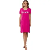 Rebelle Roze katoenen nachthemd bloom | Maat 46
