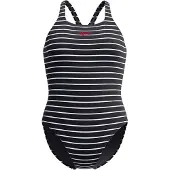 Speedo - Women's Eco Endurance+ Printed Medalist - Badpak 42, zwart/grijs