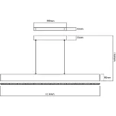 Fantasia 3435132 ALYN LED 38W 3000K Pendel 1200mm goud