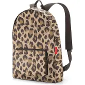 Reisenthel Mini Maxi Rucksack Rugzak - Opvouwbaar - 14L - Leo Macchiato Bruin