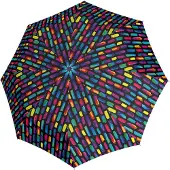 Knirps Paraplu A.760 Stick Automatic Create Black Kleurrijke