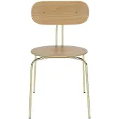 UMAGE Curious Eetkamerstoel Oak | Brass | Without Seat Cushion