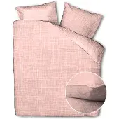 Zo! Home Zo!Home Lino Shell Nude - 100% Katoen 240 x 200/220 cm