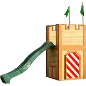 Axi Arthur Speelhuis Bruin/rood - Groene Glijbaan
