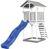 Axi Beach Tower Speeltoren Grijs/wit - Blauwe Glijbaan