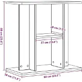 vidaXL Aquariumstandaard Oud Hout 60x30x60 cm Bewerkt Hout