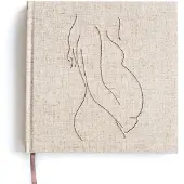 Leukigheidjes - Zwangerschapsdagboek - Negen maanden dagboek - linnen cover - stiksel
