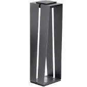 LES JARDINS LED solarlantaarn Skaal van aluminium, 70 cm grijs Skaal, dimbaar, alu / grijs / zink, Aluminium, Solar buitenverlichting