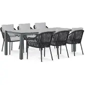 Coco Puerto/Yoko 220 cm dining tuinset 7-delig