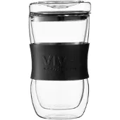 Viva Scandinavia Reisbeker MINIMA 450 ml, zwart, glas,