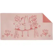 Arabia Moemin Badhanddoek 70x140 Cm Liefde - Handdoeken & badhanddoeken Biologisch Katoen Pink - 1072617