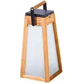 LES JARDINS Tecka Solar Lantaarn Teak | 39 cm