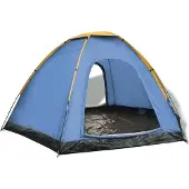 vidaXL Tent 6-persoons blauw en geel