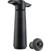 VacuVin wine saver zwart met 2 doppen zwart Kunststof Wijnafsluiter
