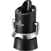 VacuVin Vacu Vin Champagne Saver & Server – Champagne Stopper met Schenktuit – Houdt Bubbels Langer Vers – Zwart