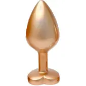 Dream Toys - Gleaming Love - Aluminium buttplug met siersteen - Medium