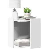 vidaXL Kattenbakomheining Wit 42 x 42 x 51 cm