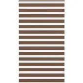 vidaXL Dubbele rolgordijn, bruin, 130x230 cm, stofbreedte 125,9 cm, polyester