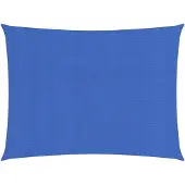vidaXL Zonnezeil 160 g/m² rechthoekig 4x5 m HDPE blauw