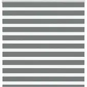 vidaXL Dubbele rolgordijn, donkergrijs, 140x150 cm, stofbreedte 135,9 cm, polyester