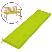 vidaXL Tuinbankkussen 180x50x3 cm oxford stof heldergroen