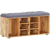 vidaXL Halbankje 100x35x47 cm massief mangohout
