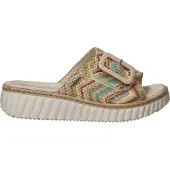 Rieker Muiltjes beige / blauw / groen / rosa
