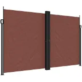 vidaXL Windscherm uittrekbaar 200x600 cm bruin