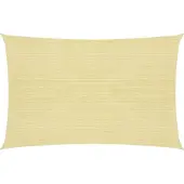 vidaXL Zonnezeil 160 g/m² 2,5x4 m HDPE beige