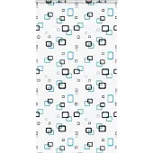 vidaXL Doucherolgordijn met cassette 130x240 cm stofbreedte 126 cm