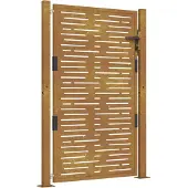 vidaXL Poort vierkant 100x125 cm cortenstaal