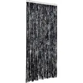 vidaXL Vliegengordijn 100x200 cm chenille antracietkleurig