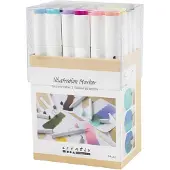 Creativ Company CC Alcoholmarker Pastelkleuren, 24 Stuk