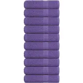vidaXL Badhanddoeken FROGN 10 st 100x150 cm 360 g/m² paars