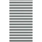 vidaXL Zebra rolgordijn 135x200 cm stofbreedte 130,9 cm donkergrijs