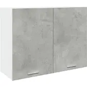 vidaXL Bovenkast Lyon 80x31x60 cm bewerkt hout betongrijs