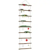 vidaXL Wanddecoratie laddervormig 50x150 cm naturel tak