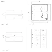 Eglo 900477 Genovese-Z Plafondarmatuur Aluminium Staal Zwart/Kunststof Wit - 22W/3000K/2700-6500K