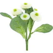 Nova Nature - Bellis bush x6 cream 20 cm kunstbloem