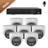 Dutch Security Systems 7x Beveiligingscamera set - Draadloos - Sony Dome Basic 2K - Wit -