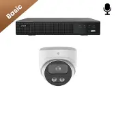 Dutch Security Systems 1x Beveiligingscamera set - Draadloos - Sony Dome Basic 2K - Wit