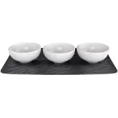 Villeroy & Boch Dipschaaltjes Set NewMoon Wit (4-Delig)