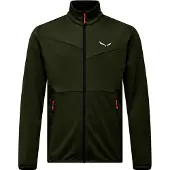 Salewa - Puez Cammino PL Jacket - Fleecevest 54, zwart/olijfgroen