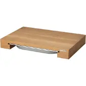 Continenta Snijplank eikenhout met 1 bak 27x39 cm