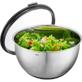 GEFU MUOVO Mengkom met Deksel – 3 Liter – RVS – Antislip – Ø 24 cm