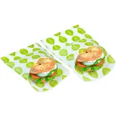 Bee's Wax Lunchzakjes Vegan Sandwich Wrap Geel Groen (2-Delig)
