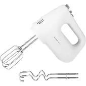 Emerio Handmixer HM-124178 – 250 W – 6 Snelheden – Turbofunctie – RVS Gardes & Kneedhaken – Wit