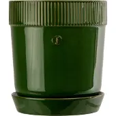 Sagaform Elise bloempot met schotel Ø17 cm Groen