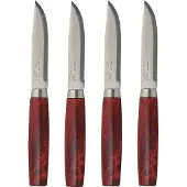 Morakniv Classic Steak Knife 4-pack Rood