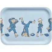 Muurla Emil Dienblad 20x27 Cm Blauw - Dienbladen Berken Fineer Blue - 2450-2720-01